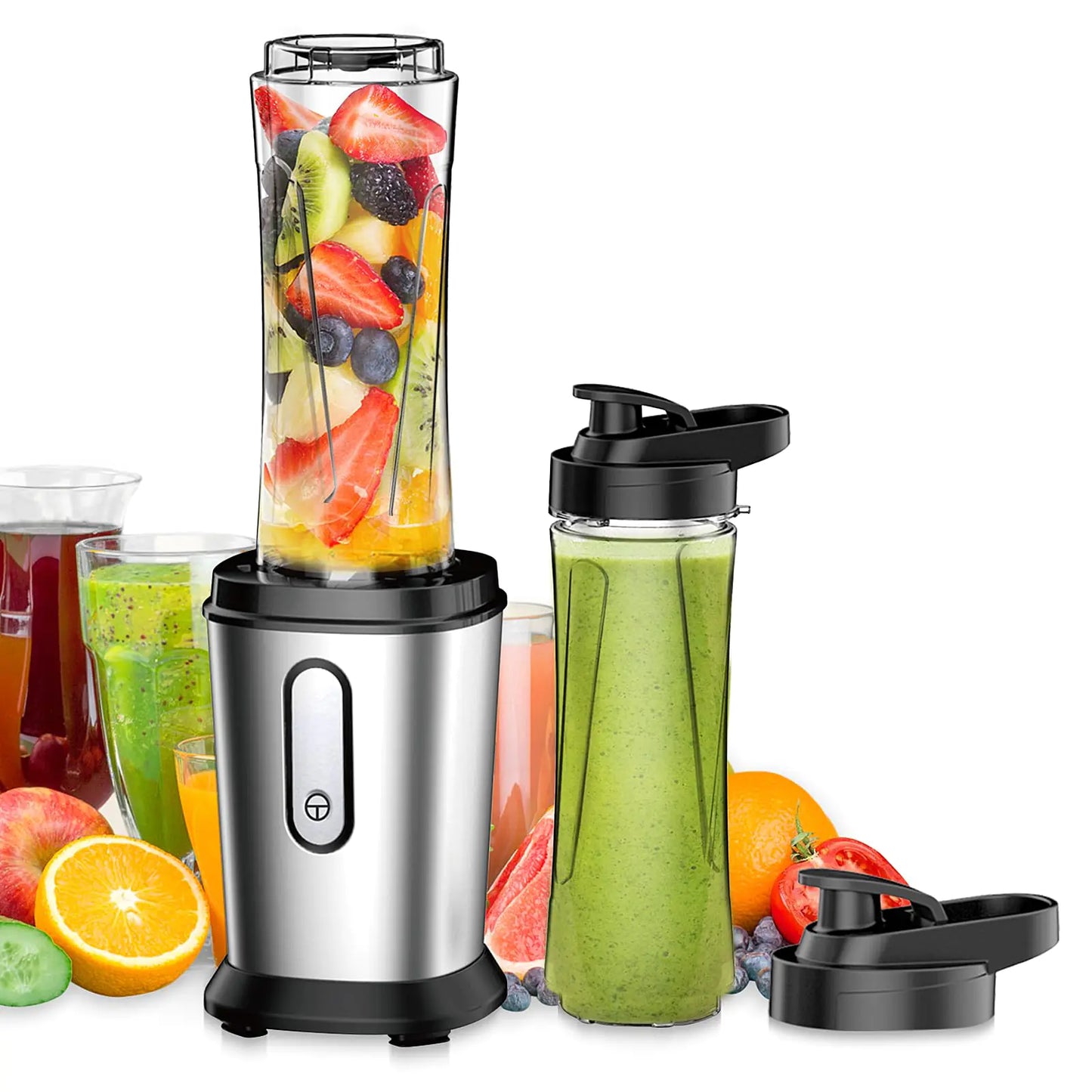 Mini Blender with 2 Portable 20oz Tritan Bottles