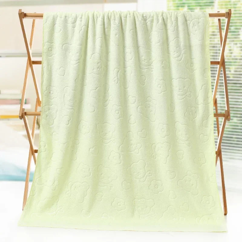 Cute Rabbit Microfiber Towel (70×140cm)