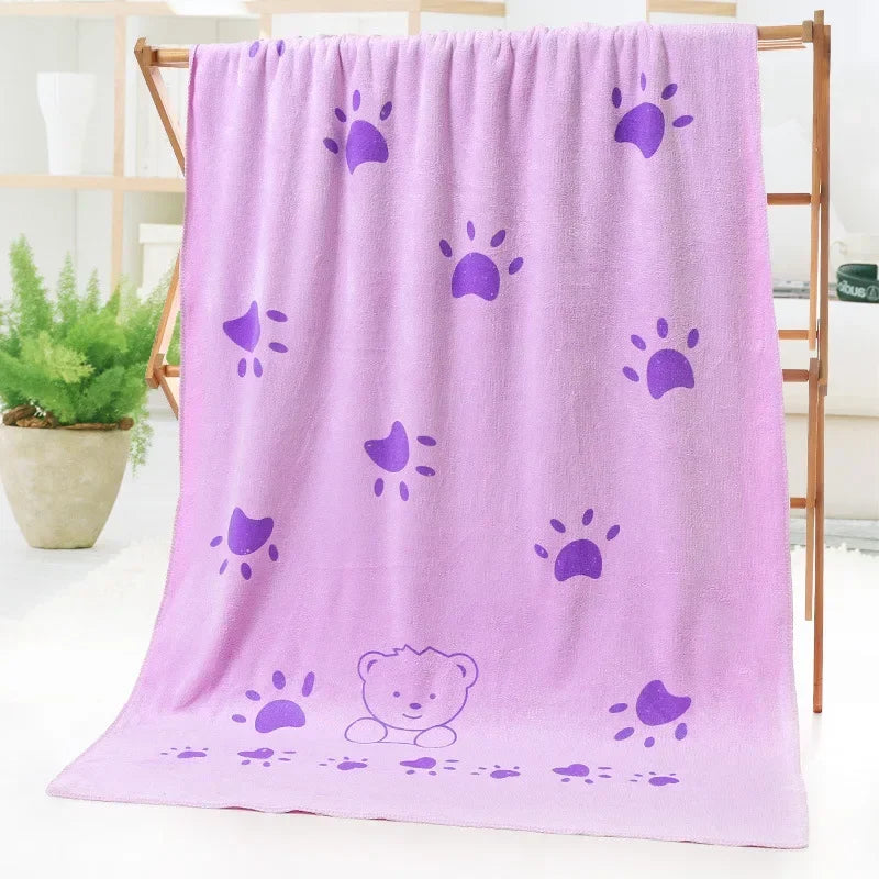 Cute Rabbit Microfiber Towel (70×140cm)