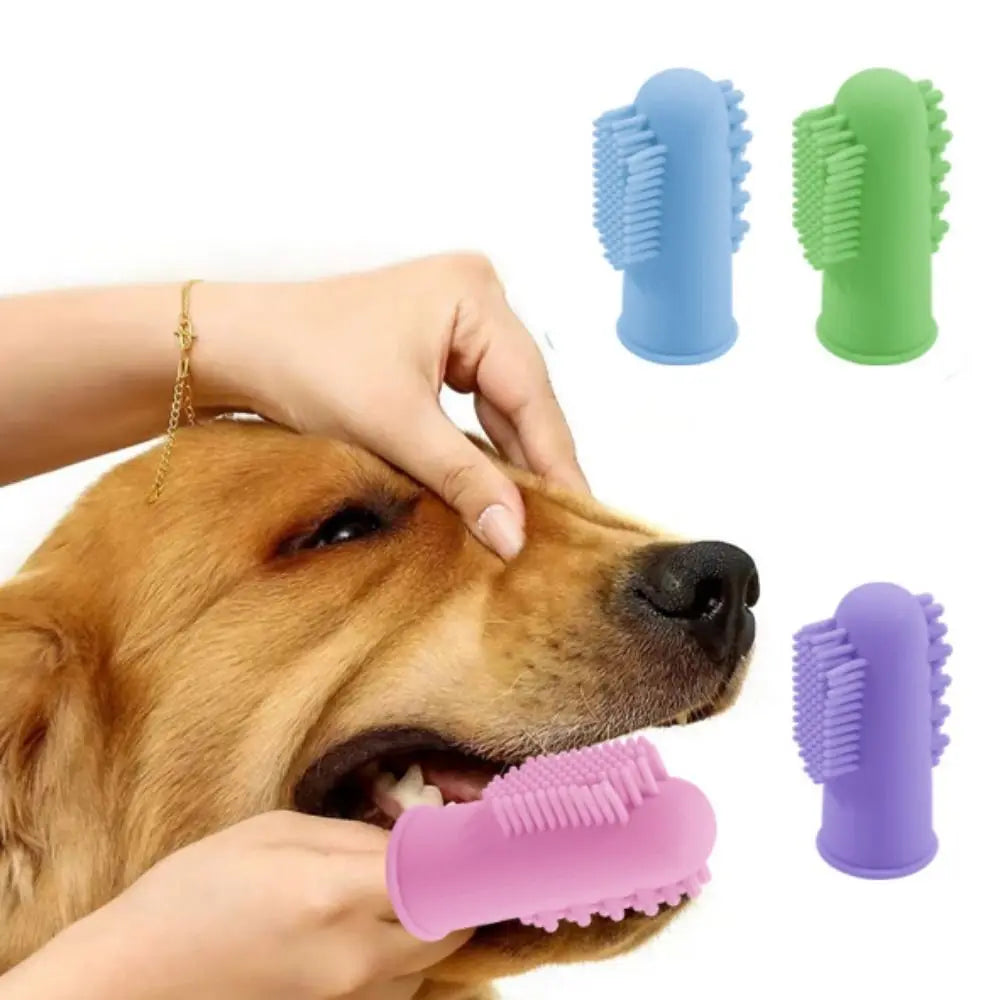 360° Silicone Pet Finger Toothbrush
