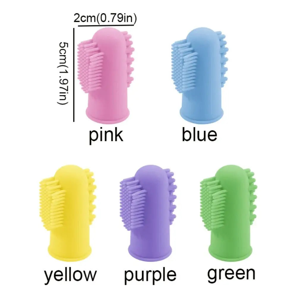 360° Silicone Pet Finger Toothbrush