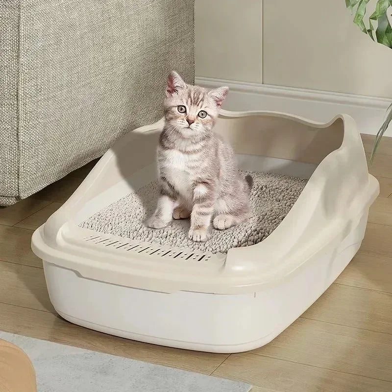 Semi-Closed Cat Litter Box