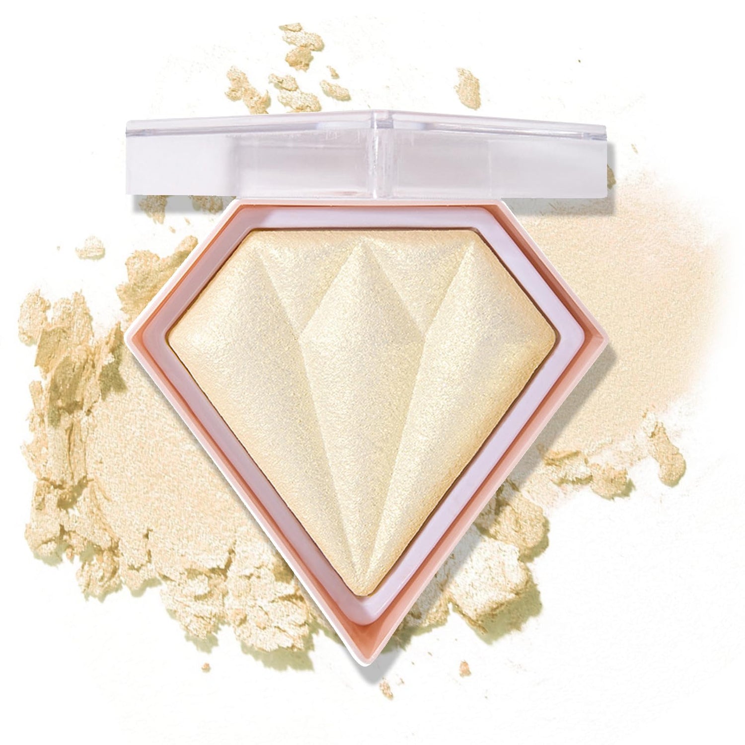 Face Glitter Highlighter Makeup Palette Shimmer Contour Powder Waterproof Long-Lasting Brightens Face Complexion Contour Illuminator Highlighters Blush Powder Makeup Palette - 02 Quicksand Gold