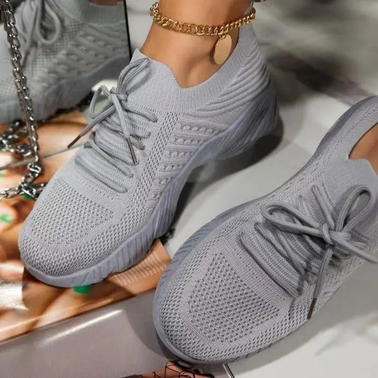 Womens Running Trainers Slip-On Sneakers Fashion Shoes