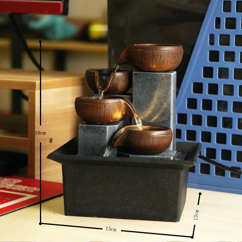 Indoor Tabletop Fountain for Living Room or Bedroom