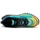 Men'S Trail Running Shoes Fashion Walking Hiking Sneakers for Men Tennis Cross Training Shoe Outdoor Snearker Mens Casual Workout Footwear Tie Dye Size 11