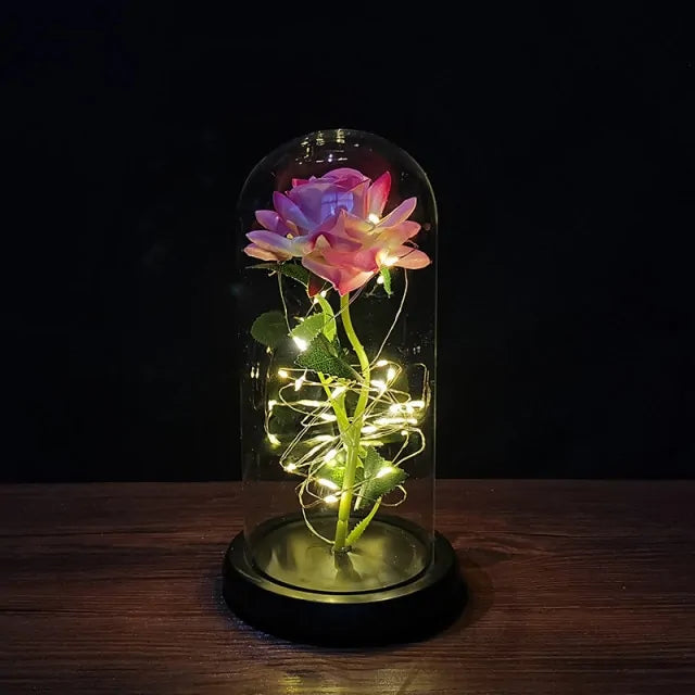 Led Enchanted Galaxy Rose Decor