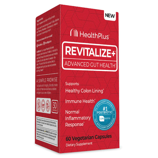 Health Plus Revitalize+ Corebiome Tributyrin Postbiotics for Complete Digestive Health
