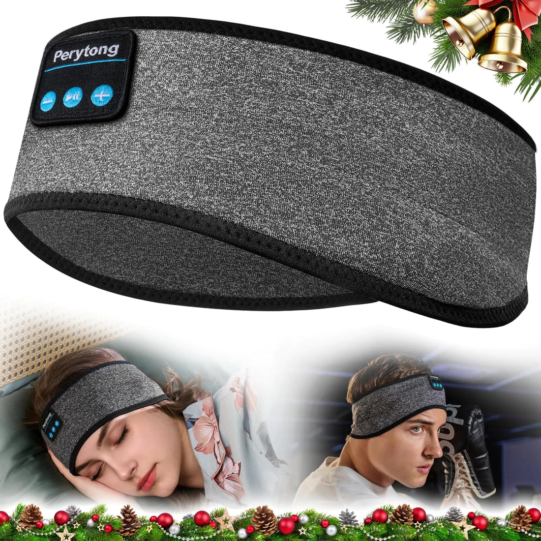 Wireless Headband for Sleeping, Sports Gift, Workout, Jogging, Yoga, Insomnia &amp; Travel