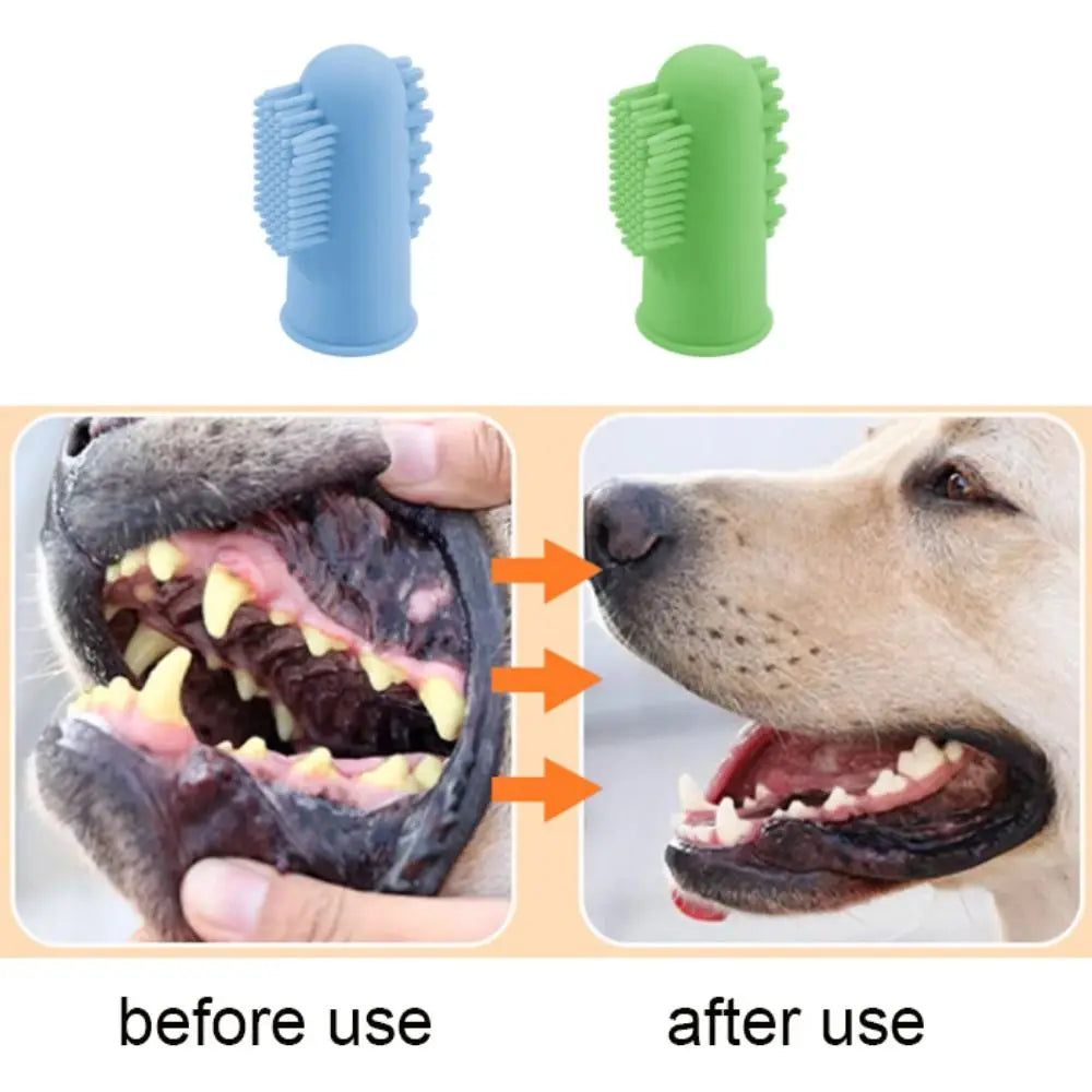360° Silicone Pet Finger Toothbrush