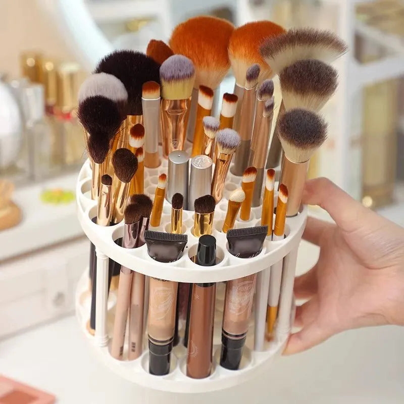 Makeup Brush & Cosmetic Storage Rack
