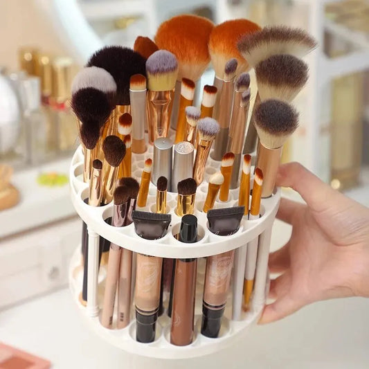 Makeup Brush & Cosmetic Storage Rack