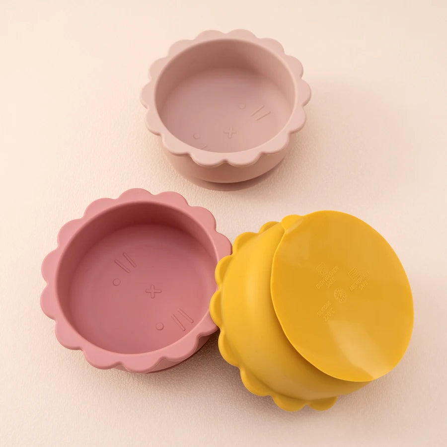Cartoon Lion Silicone Suction Bowl