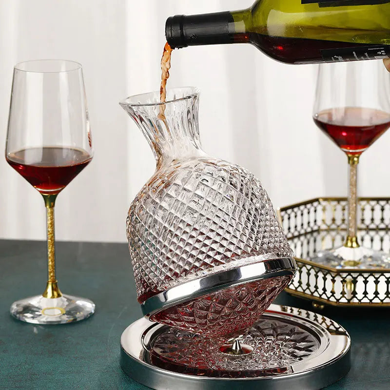 Luxurious Rotating Wine Decanter