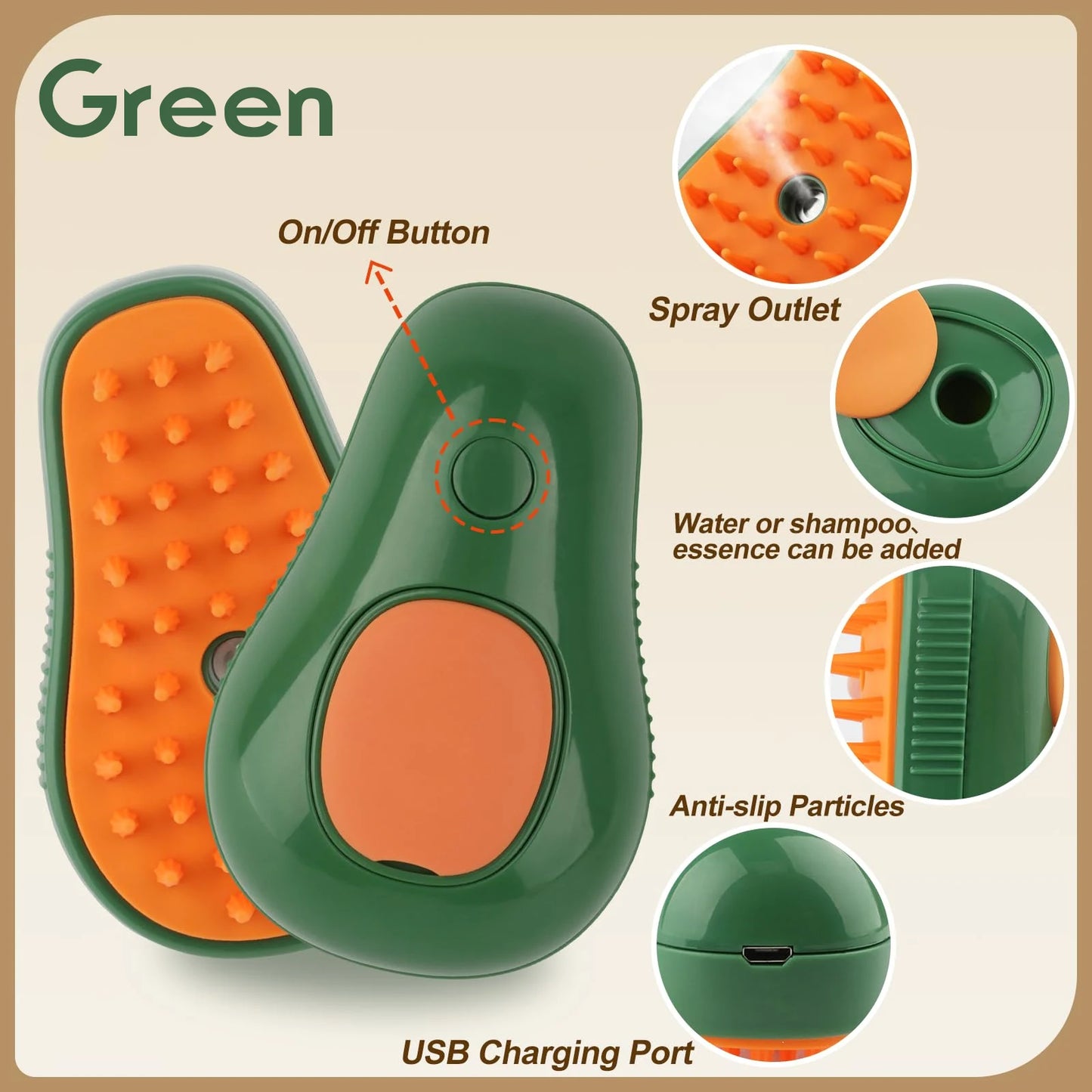 3-in-1 Electric Pet Brush