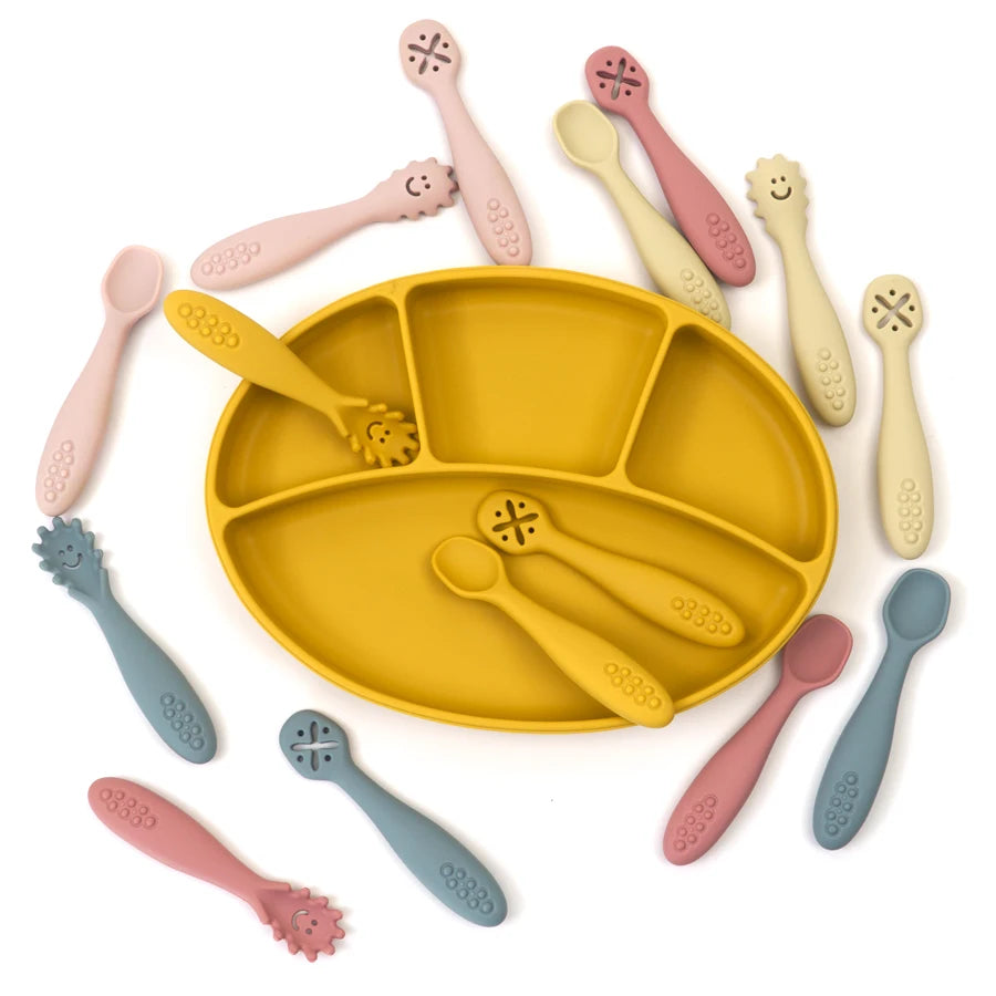 3PCS Baby Silicone Utensil Set