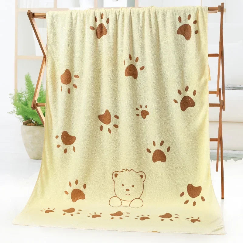 Cute Rabbit Microfiber Towel (70×140cm)