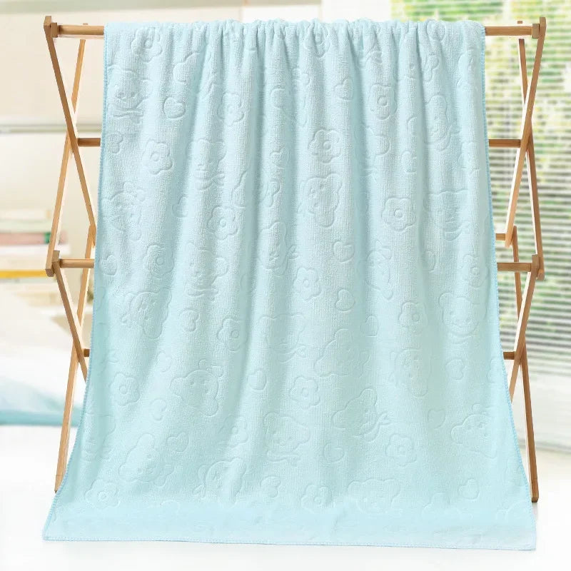 Cute Rabbit Microfiber Towel (70×140cm)