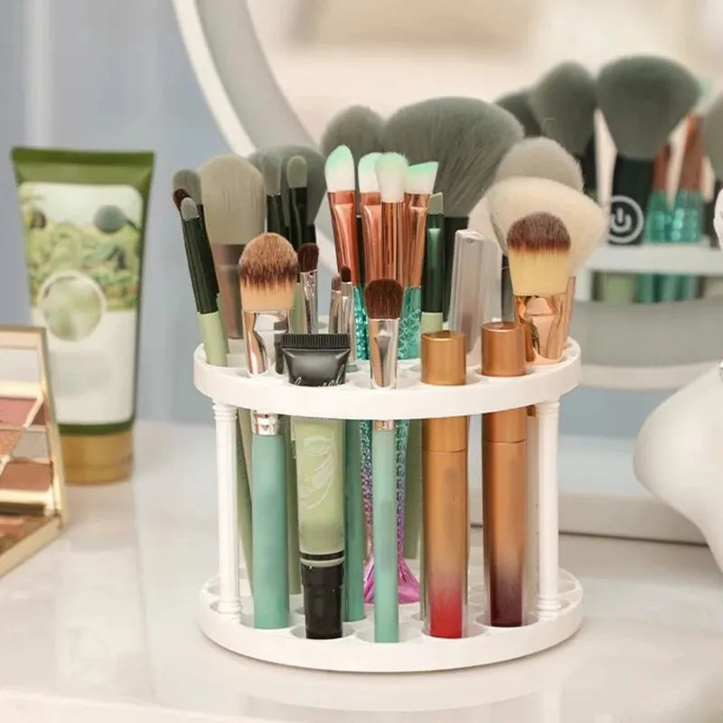 Makeup Brush & Cosmetic Storage Rack