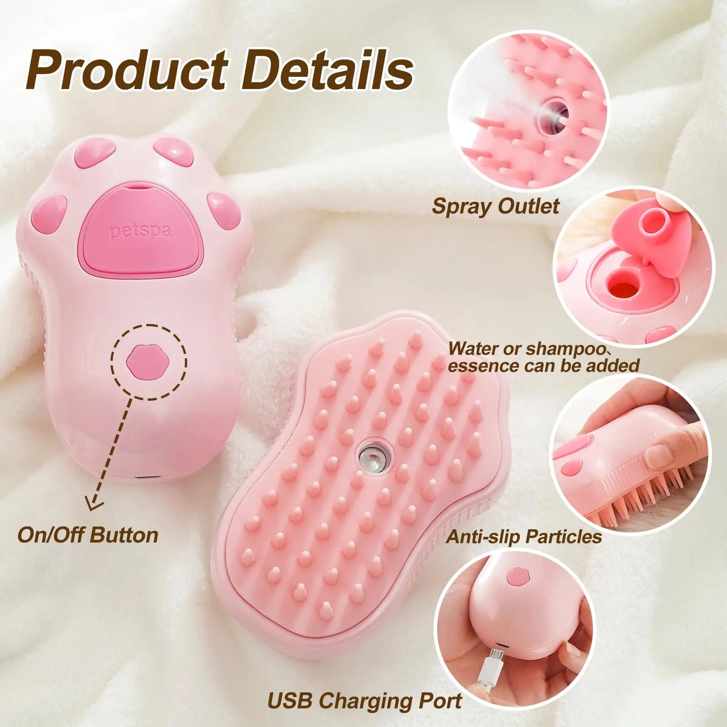 3-in-1 Electric Pet Brush