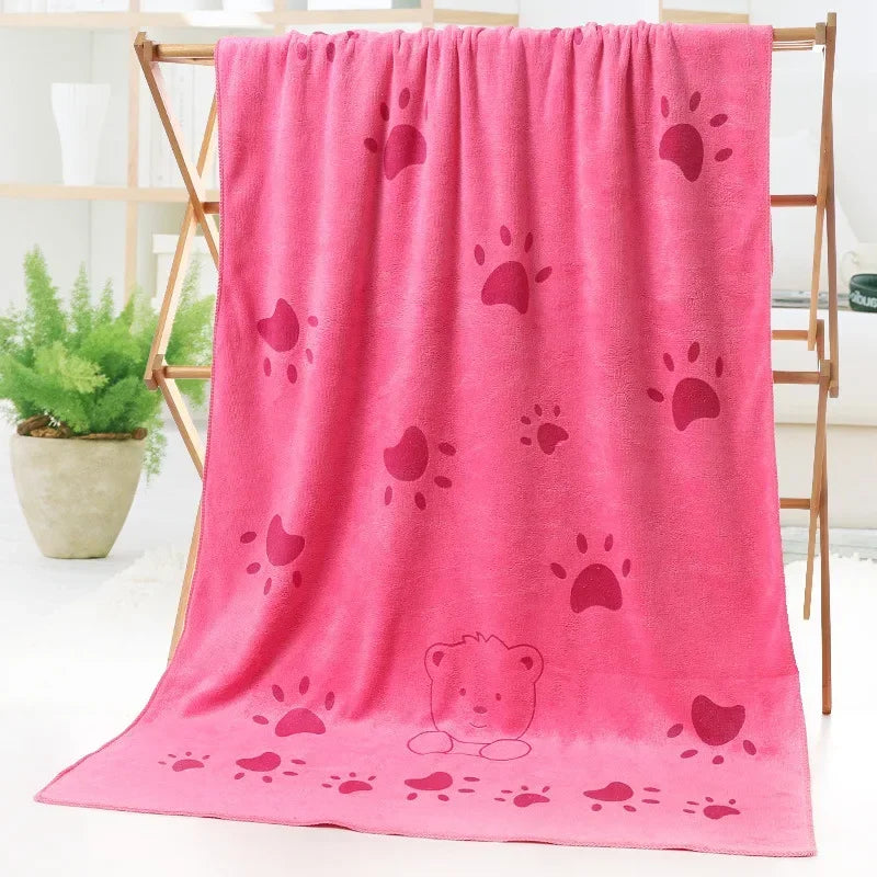 Cute Rabbit Microfiber Towel (70×140cm)