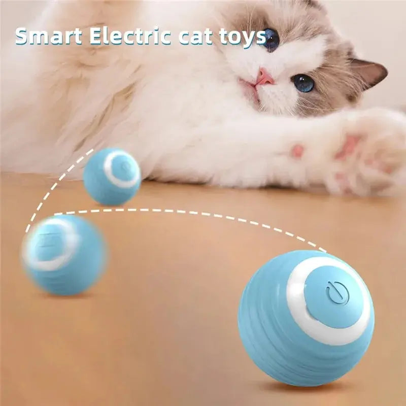  Smart Self-Powered Rolling Cat Toy Ball