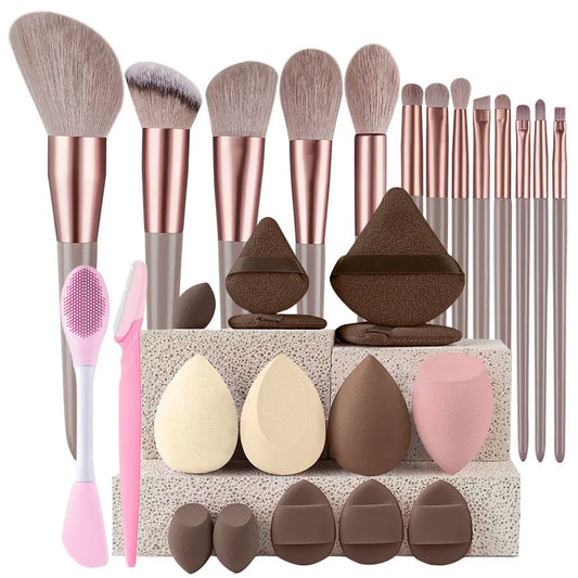 Professional Makeup Brush Set (8–29pcs)