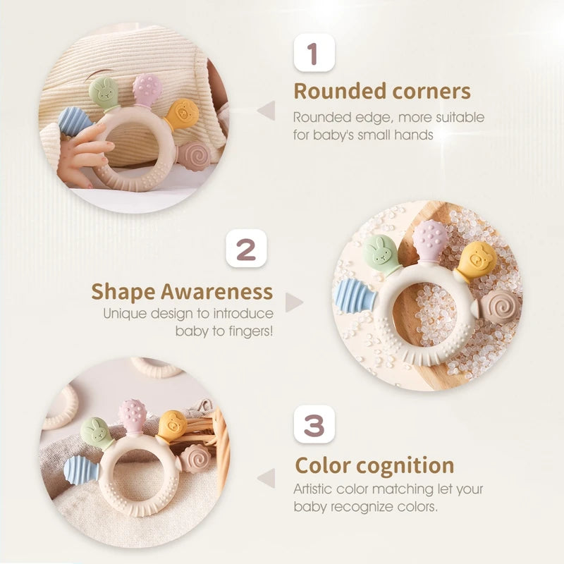 Silicone Baby Teether Ring