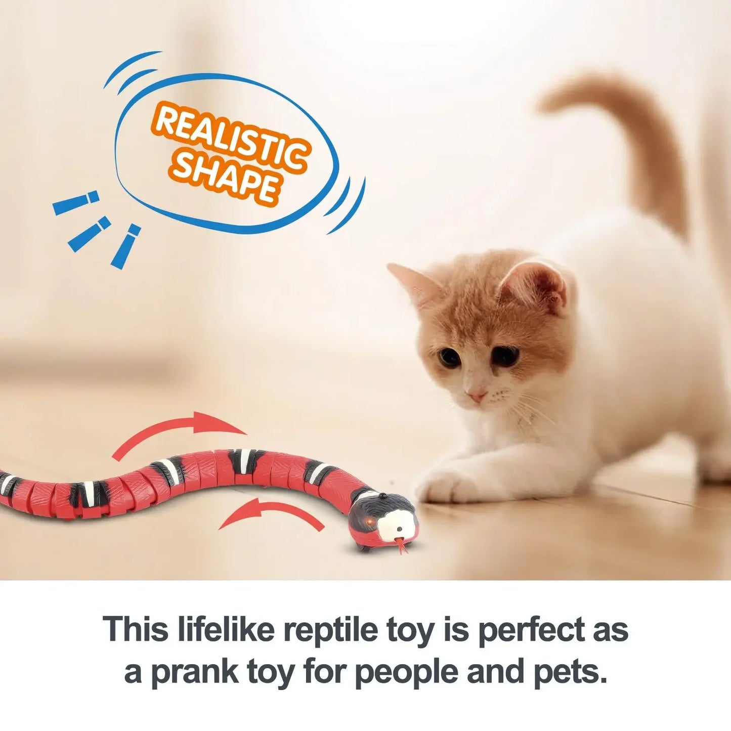 Smart Sensing Interactive Snake Cat Teaser