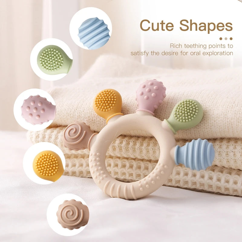 Silicone Baby Teether Ring
