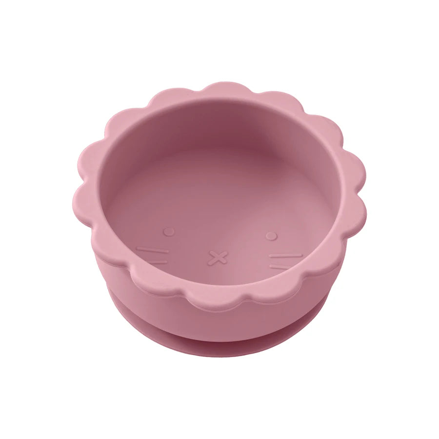 Cartoon Lion Silicone Suction Bowl