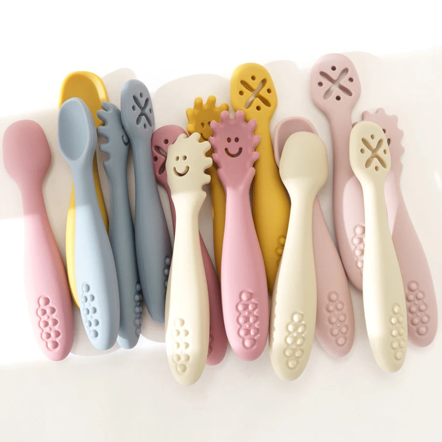 3PCS Baby Silicone Utensil Set