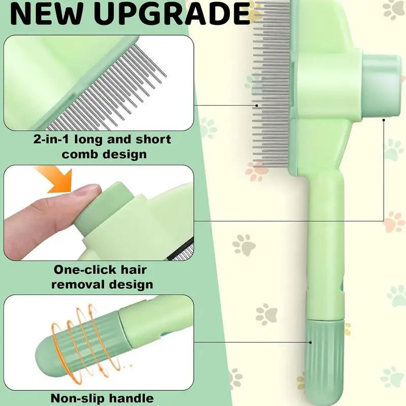 Dual-Purpose Pet Grooming Comb