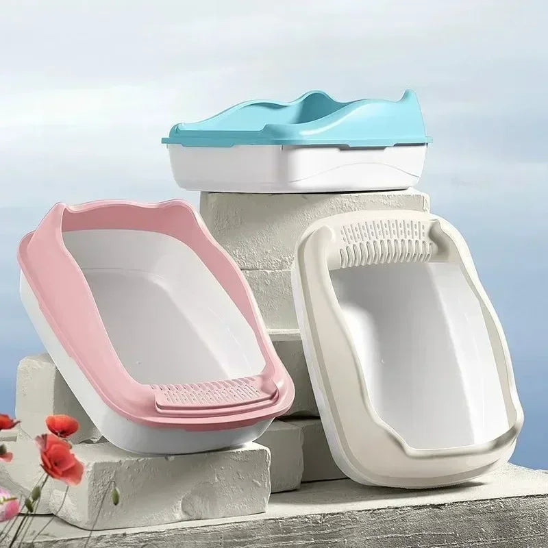 Semi-Closed Cat Litter Box