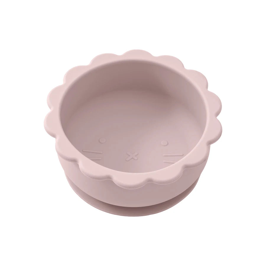 Cartoon Lion Silicone Suction Bowl