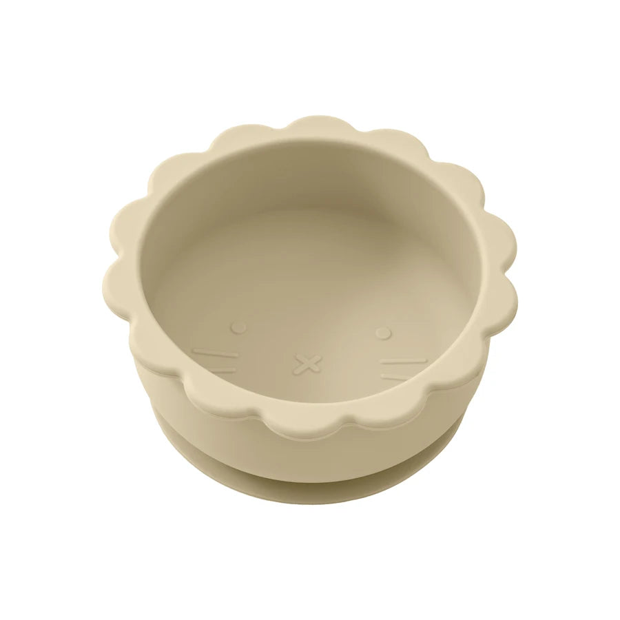 Cartoon Lion Silicone Suction Bowl
