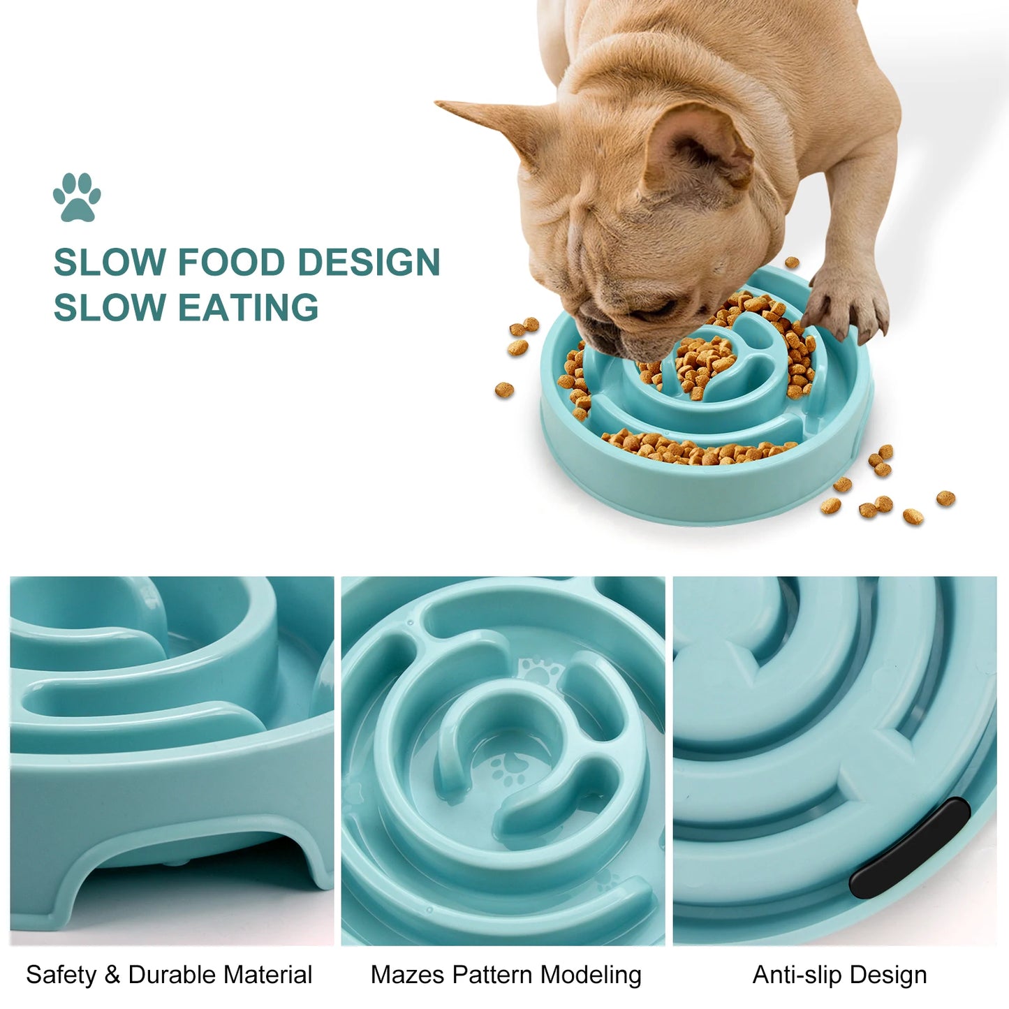 Pet Dog Slow Feeder Bowl