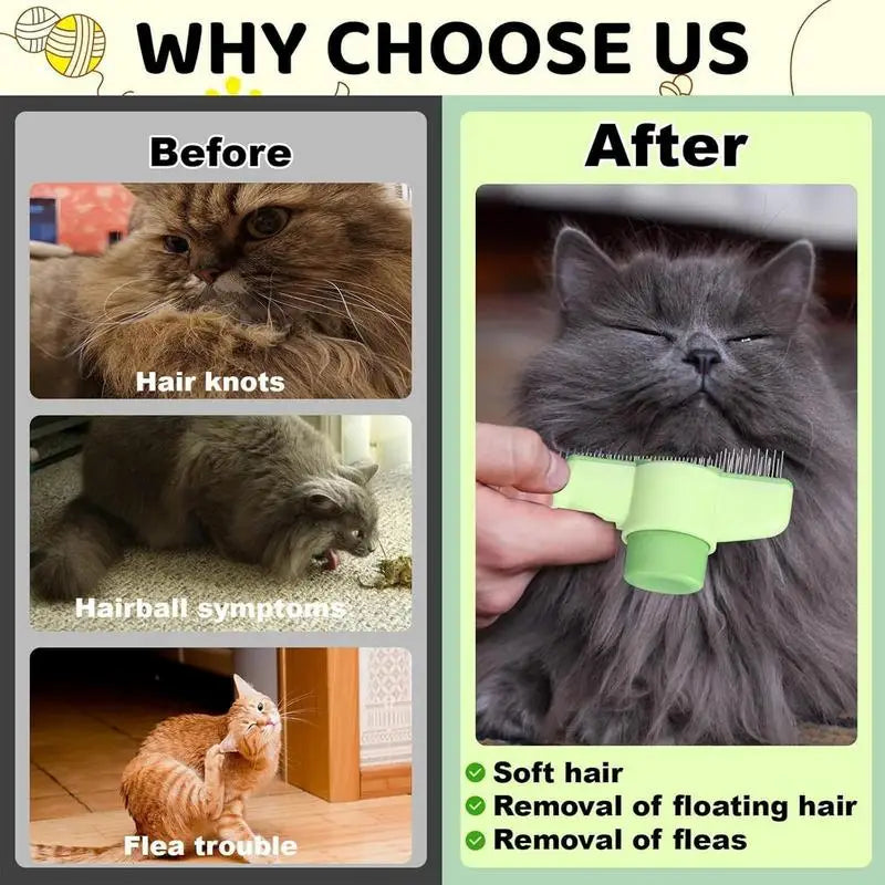 Dual-Purpose Pet Grooming Comb