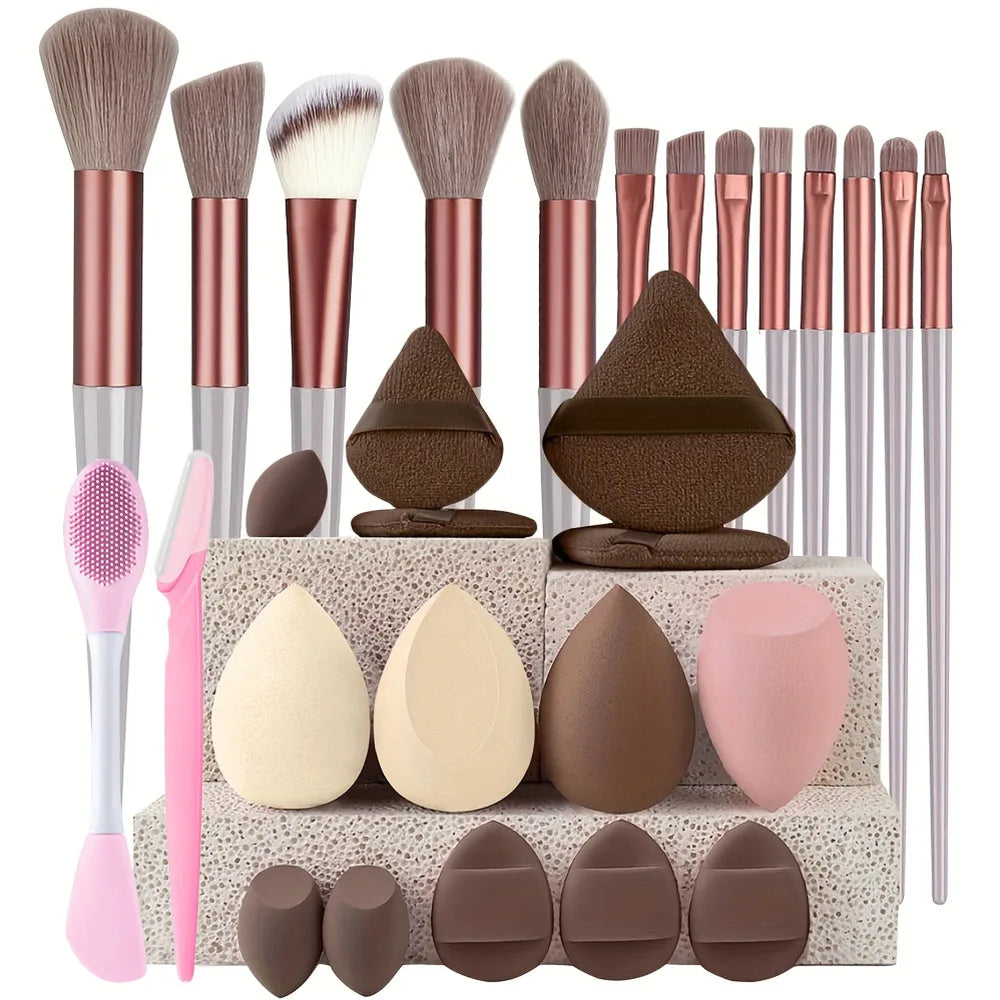 Professional Makeup Brush Set (8–29pcs)