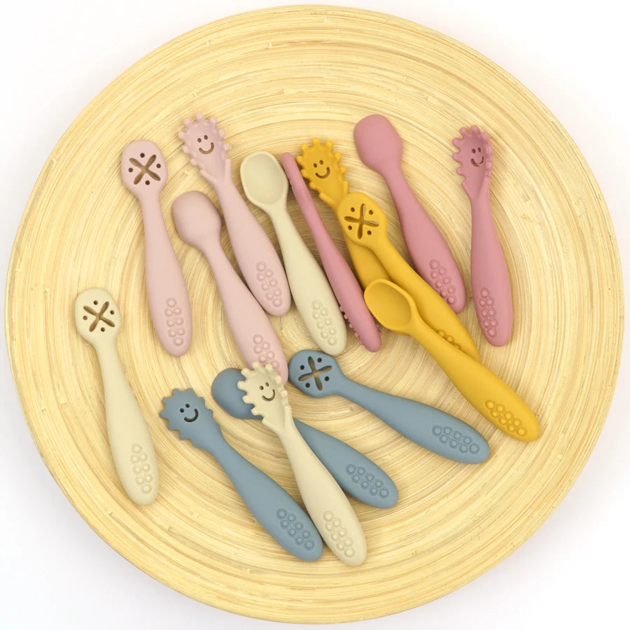 3PCS Baby Silicone Utensil Set