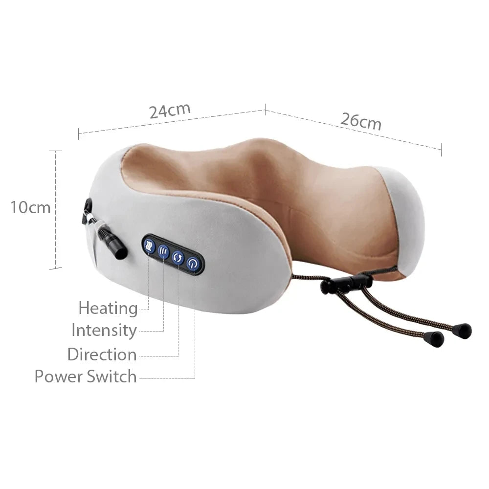 U-Shaped Neck Massage Pillow