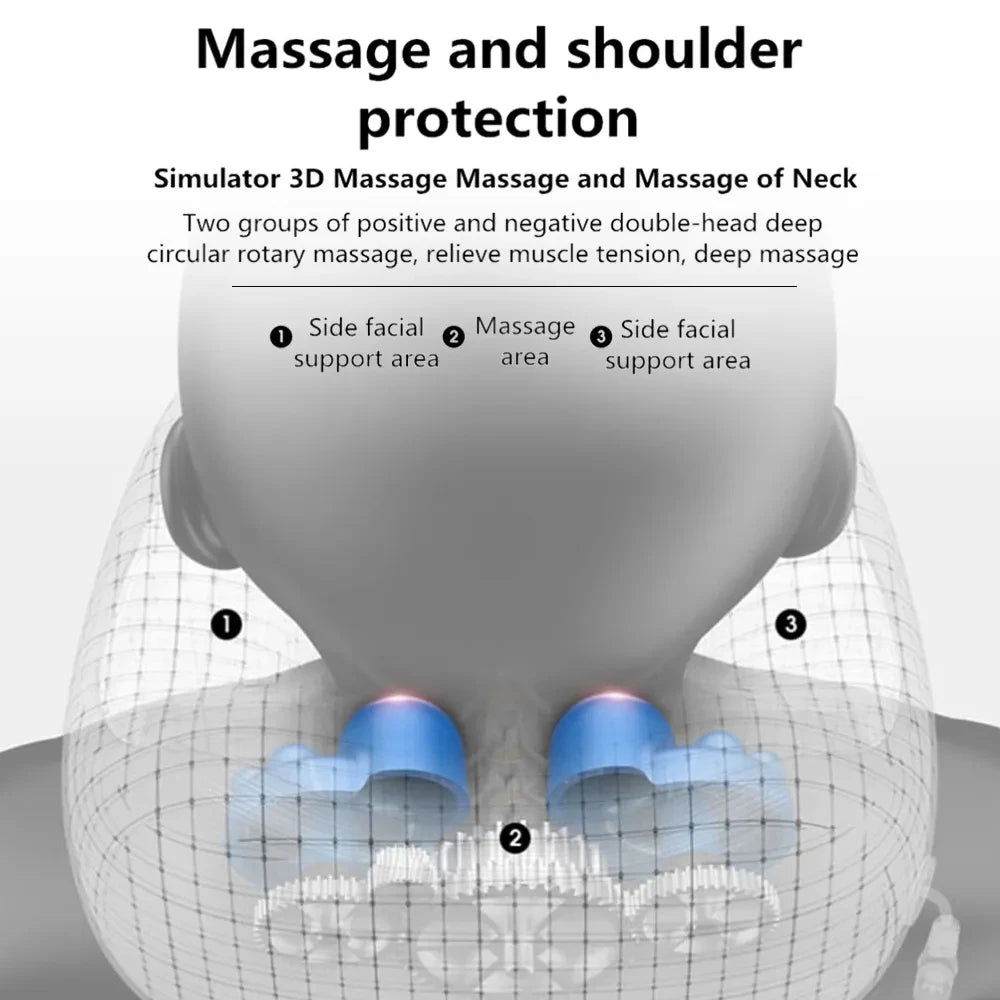 U-Shaped Neck Massage Pillow