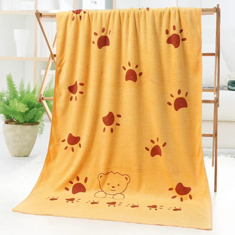 Cute Rabbit Microfiber Towel (70×140cm)