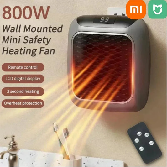 Mini Wall Mounted Electric Heater With Remote Control