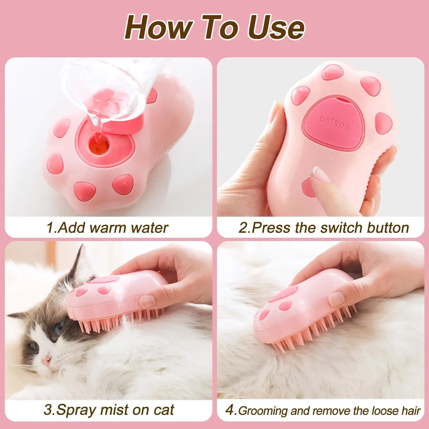 3-in-1 Electric Pet Brush