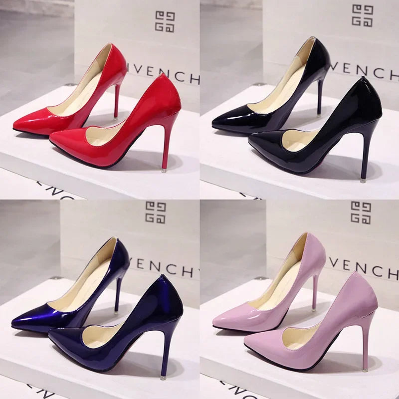 Solid Color Women High Heel Shoes