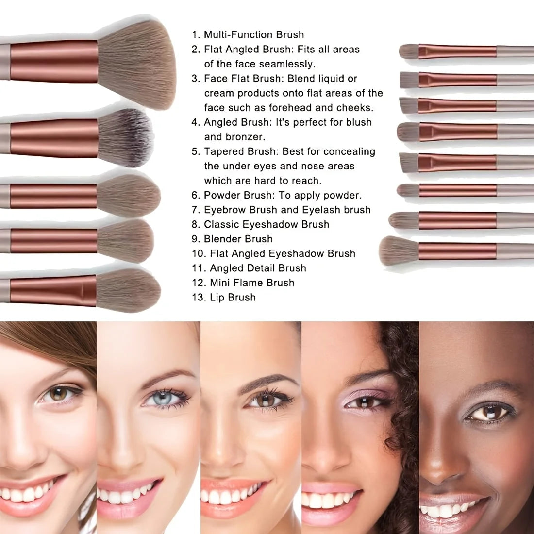 Professional Makeup Brush Set (8–29pcs)