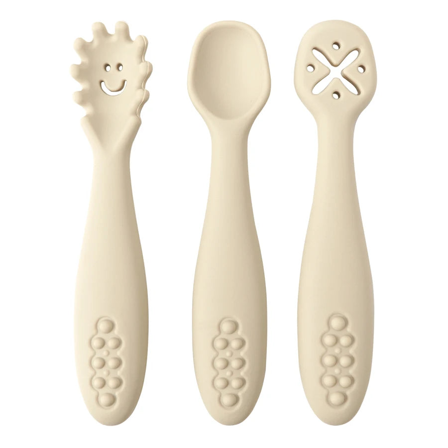 3PCS Baby Silicone Utensil Set