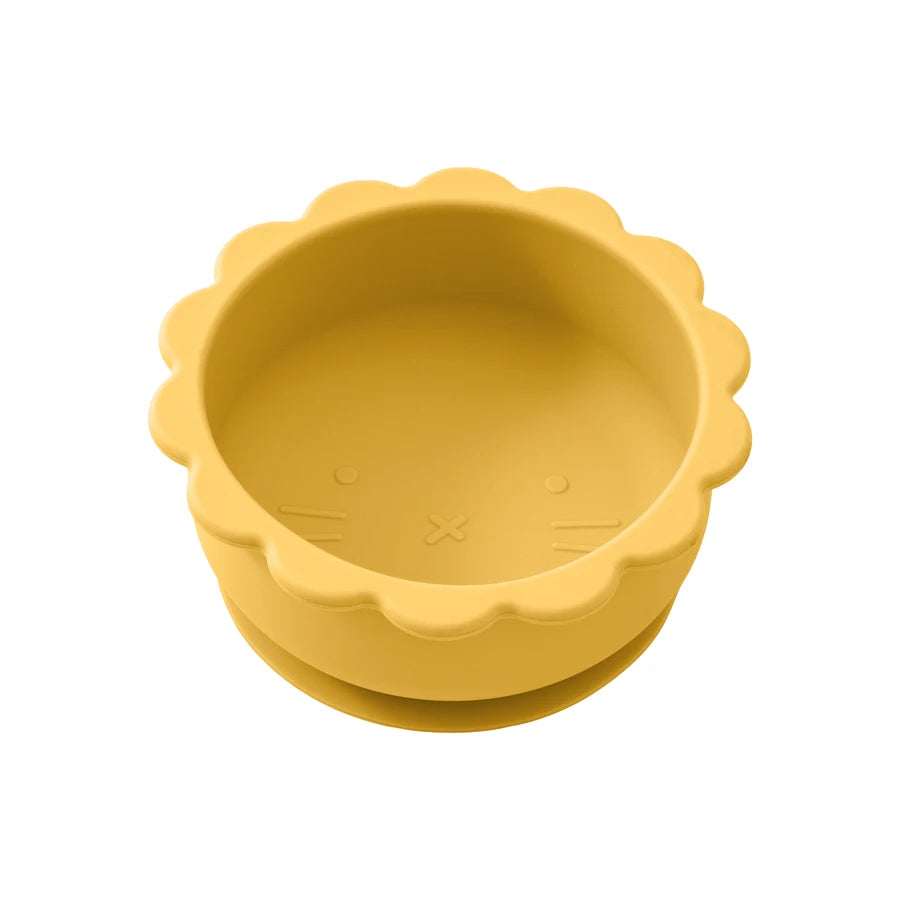Cartoon Lion Silicone Suction Bowl