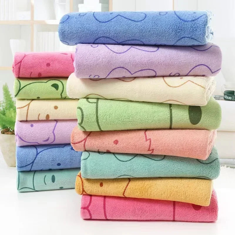 Cute Rabbit Microfiber Towel (70×140cm)